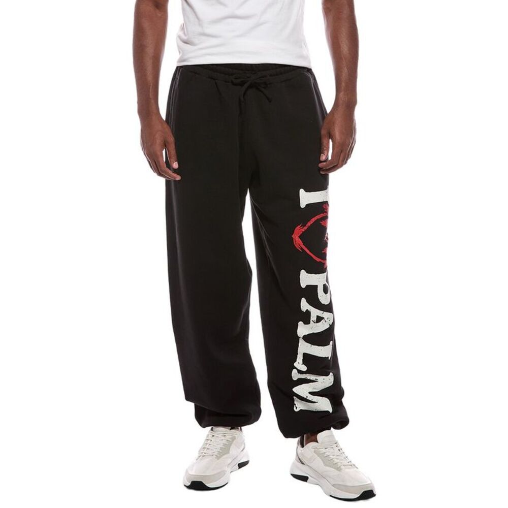 Palm Angels Mens  Logo Sweatpant, Black